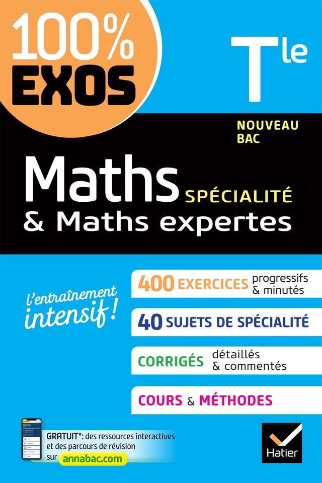 Maths (spécialité) & Maths expertes (option) Tle générale - Fabrice Barache, Sophie Barache, Raphaël Bauer, Sophie Bauer - Hatier