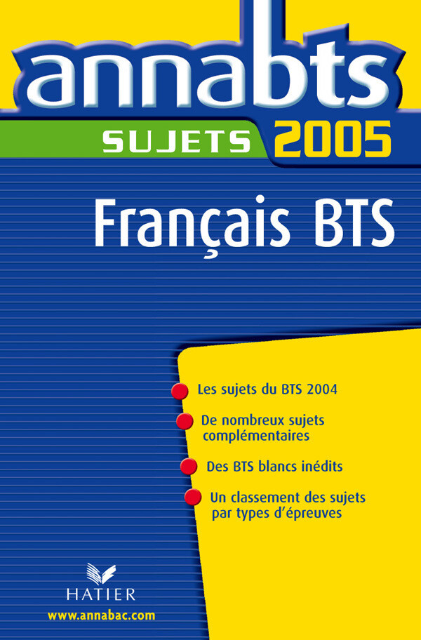 AnnaBTS 2005 Français Sujets ARCOM - Anne Boyer - Vidal - Hatier