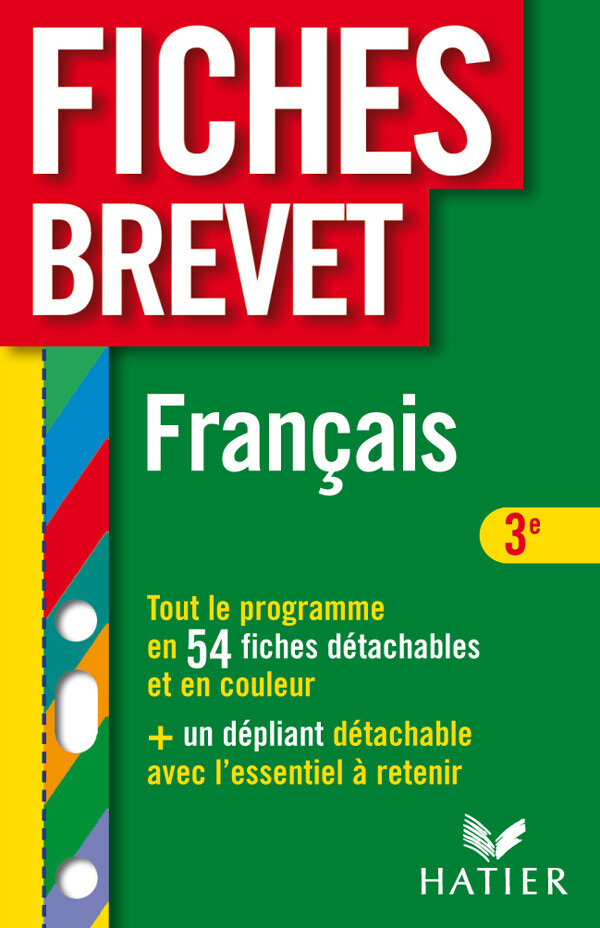 Fiches Brevet Français 3e - Sylvie Dauvin, Jacques Dauvin - Hatier