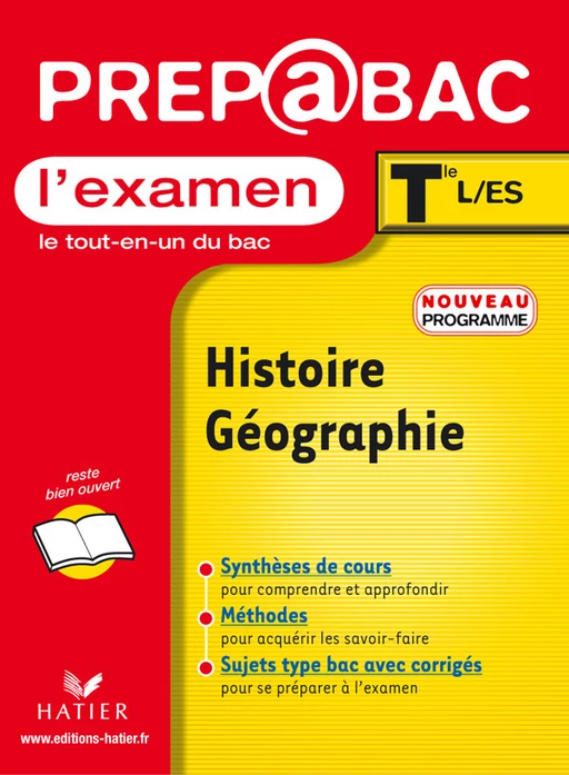 Prépabac examen histoire géographie terminale L ES 2004 ARCOM - Élisabeth Brisson, Florence Smits - Hatier