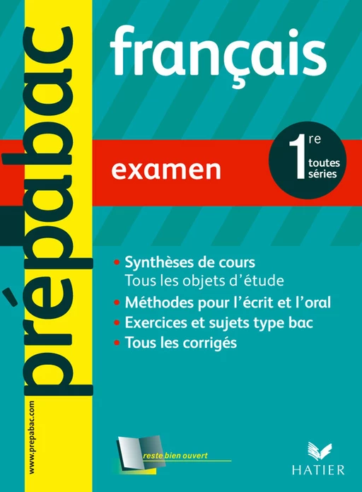 Prépabac Examen - Français 1ère toutes séries ARCOM - Sylvie Dauvin, Jacques Dauvin - Hatier