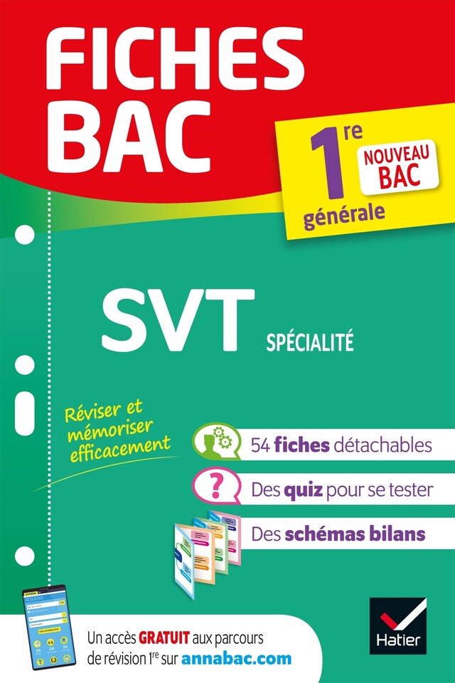 Fiches bac SVT 1re générale (spécialité) - Nicolas Ducasse, Benjamin Forichon, Johanna Garcia, Bruno Vah, Hervé Mulard - Hatier
