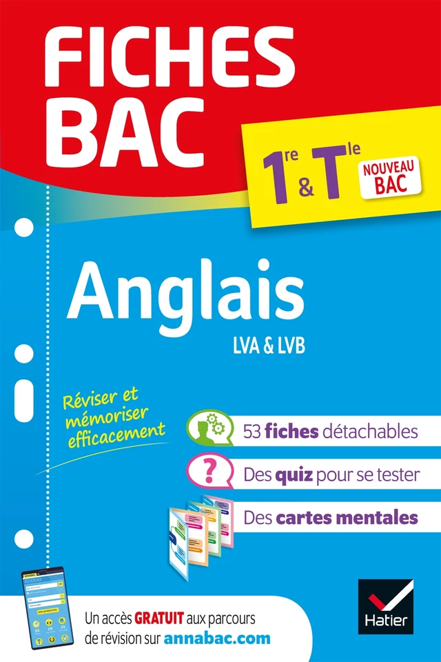 Fiches bac - Anglais 1re/Tle - Bac 2025 -  Collectif - Hatier