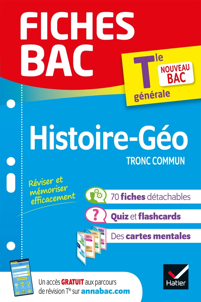 Fiches bac - Histoire-Géographie Tle - Bac 2025 -  Collectif - Hatier