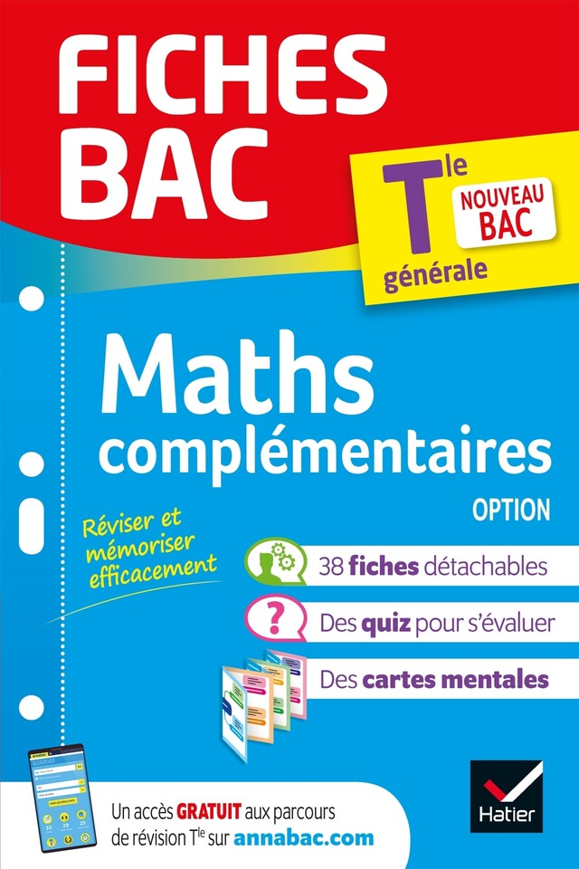 Fiches bac Maths complémentaires Tle (option) - Bac 2024 -  Collectif - Hatier
