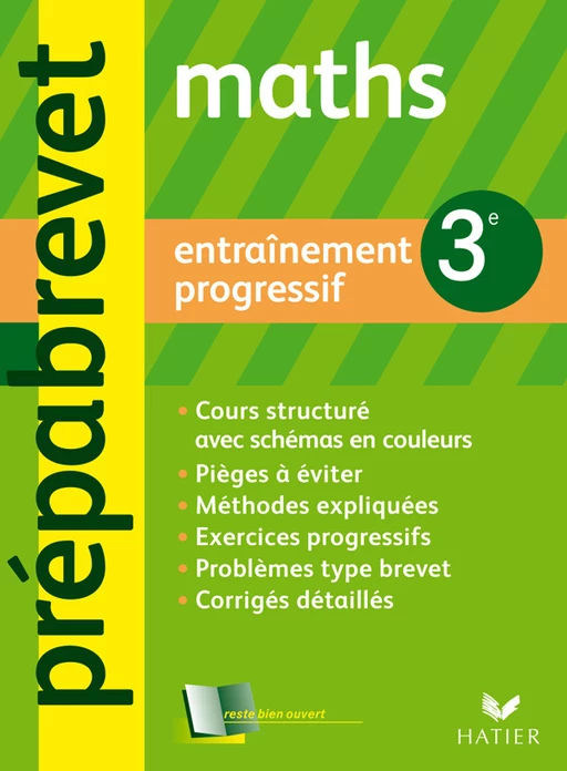 Prépabrevet Entraînement progressif - Mathématiques 3e ARCOM - Josep Cesaro, Jean-Pierre Gerbal, René Veillet, C.M. Chiocca, Noël Laverny, Catherine Schuwer - Hatier