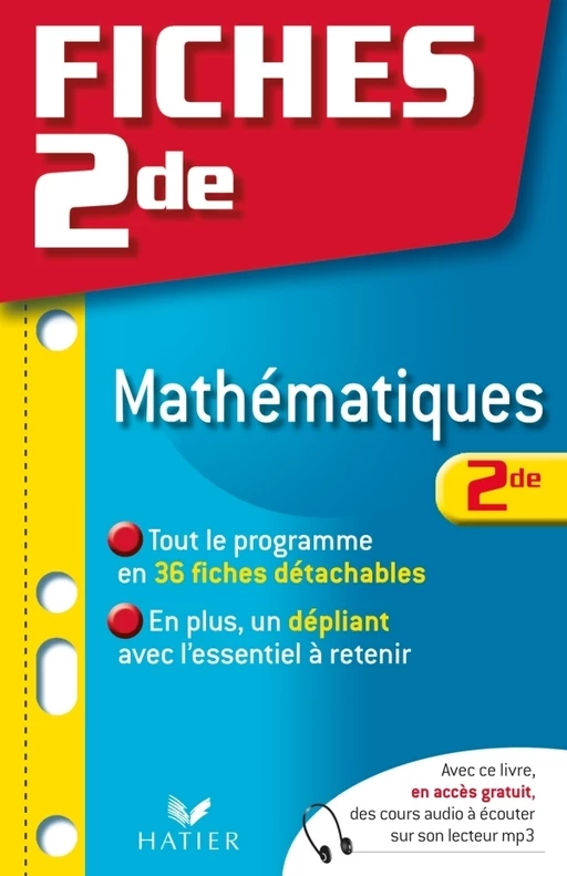 Fiches Bac mathématiques 2de - Raja Siblini - Hatier