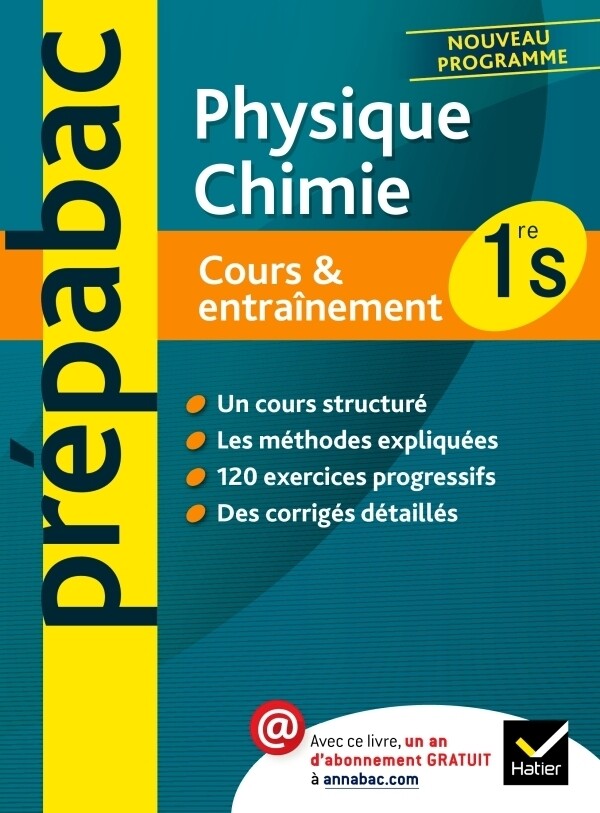 Prépabac Cours & entraînement Physique-Chimie 1re S - Joël Carrasco, Gaëlle Cormerais - Hatier