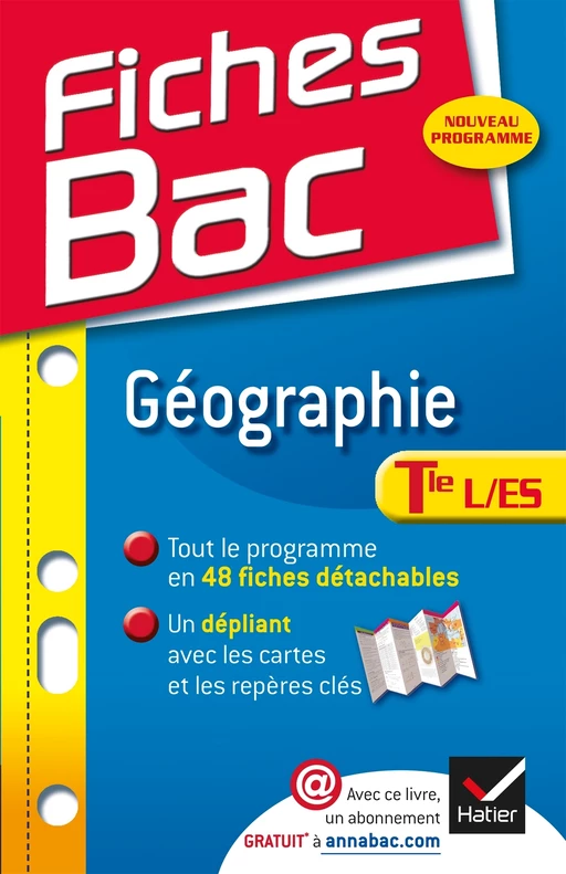 Fiches Bac Géographie Tle L,ES - Christophe Clavel, Claire Vidallet - Hatier