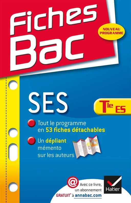 Fiches Bac SES Tle ES - Jean-Marc Gauducheau, Rozenn Guéguen - Hatier