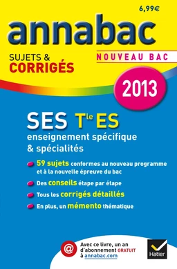 Annales Annabac 2013 SES Tle ES Spécifique & spécialités