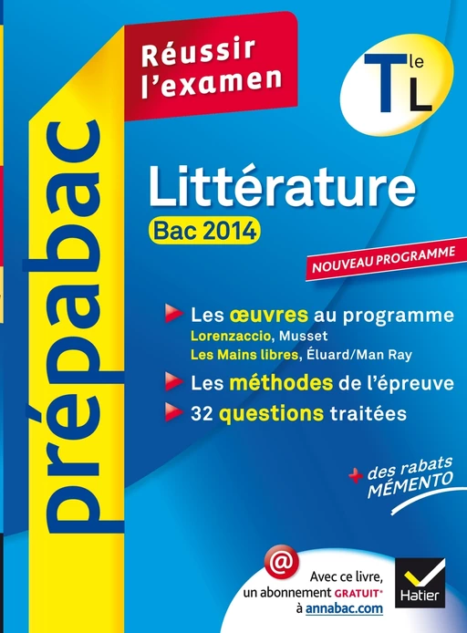 Prépabac Littérature Tle L bac 2014 - Brigitte Wagneur Gavalda - Hatier