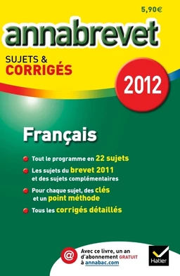 Annales Annabrevet 2012 Français corrigés