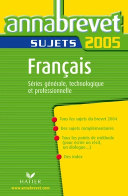 Annabrevet 2005 Français Sujets