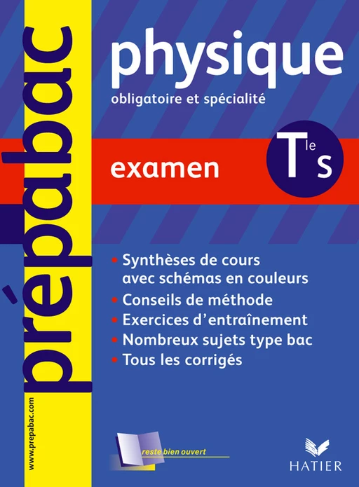 Prépabac Examen, Physique Tle S obligatoire et de spécialité - Dominique Noisette, Nicolas Mallard - Hatier