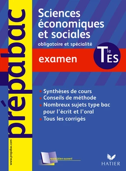 Prépabac Examen, SES Tle ES obligatoire et spécialité