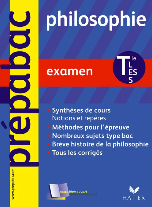 Prépabac Examen, Philosophie Tles L/ES/S - Stéphane Vial - Hatier