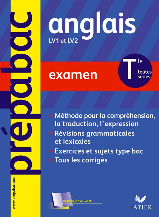 Prépabac Examen, Anglais Tle toutes séries LV1 & LV2 - Michèle Malavieille - Hatier