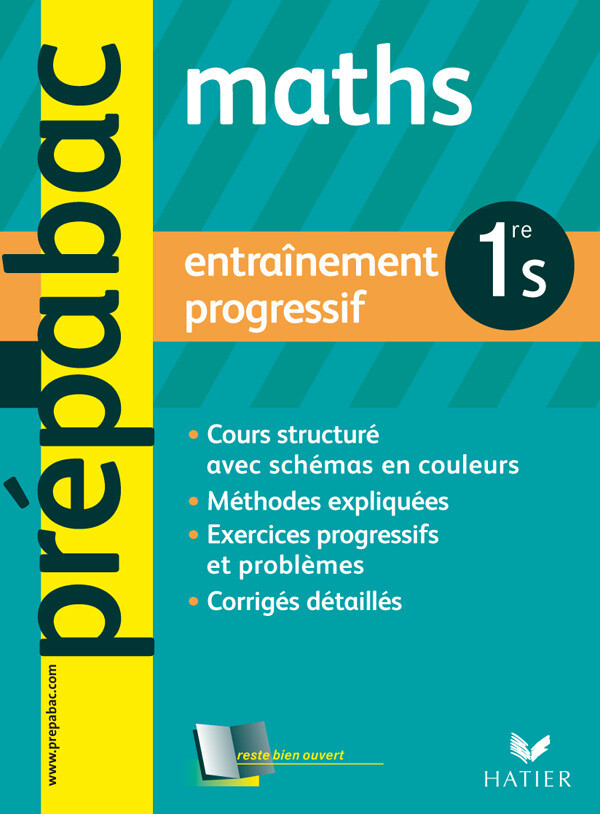 Prépabac Entraînement progressif, Maths 1re S - Jean-Dominique Picchiottino, Denis Girard - Hatier