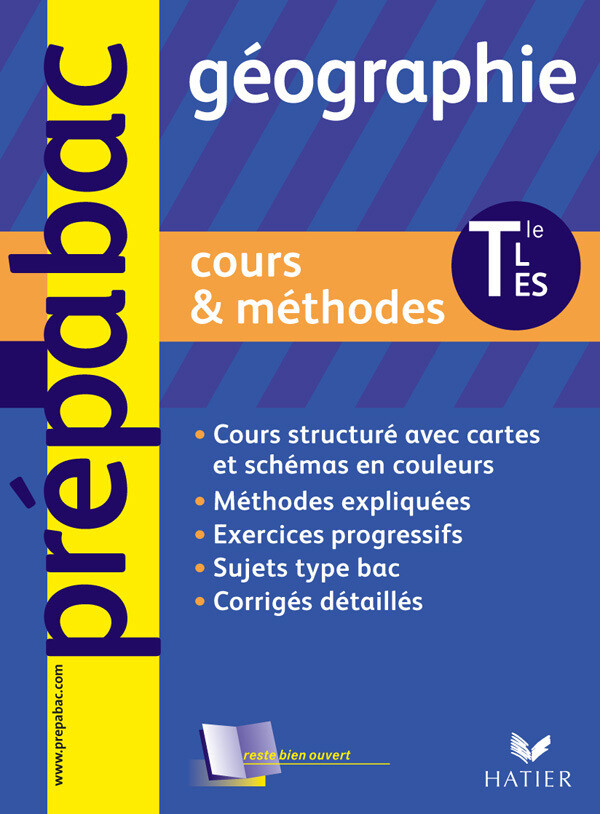 Prépabac Cours & méthodes, Géographie Tles L/ES - Sophie Martin - Hatier