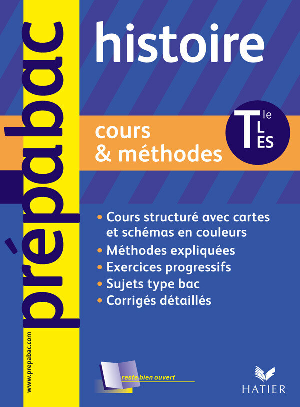 Prépabac Cours & méthodes, Histoire Tles L/ES - Élisabeth Brisson - Hatier