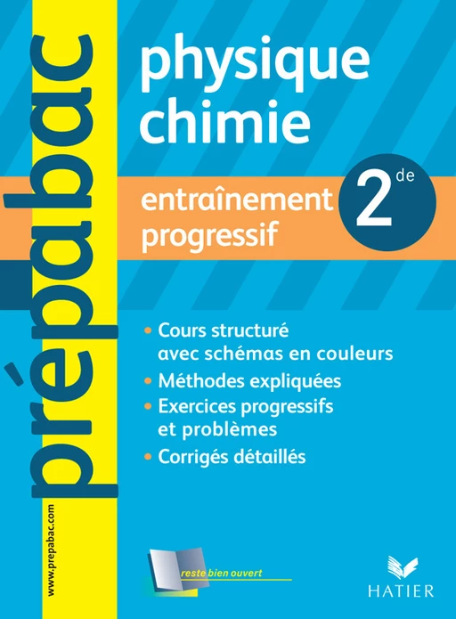 Prépabac entraînement progressif, Physique-Chimie 2de - Patricia Chemouni - Hatier