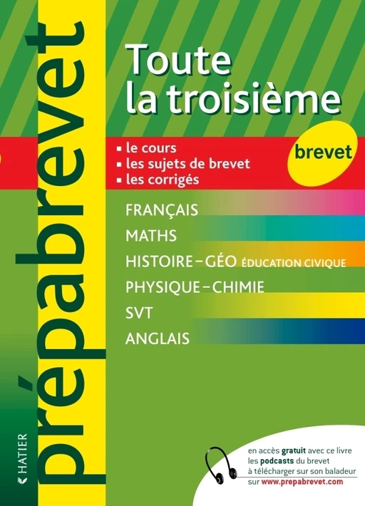 Prépabrevet Toute la troisième - Claude Vollaire, Josep Cesaro, Jean-Pierre Gerbal, René Veillet, C.M. Chiocca, Françoise Aoustin, Jean Brignon, Dominique Estève, Françoise Ravez, Patrick Vermeulen, Noël Laverny, Catherine Schuwer, Christophe David - Hatier