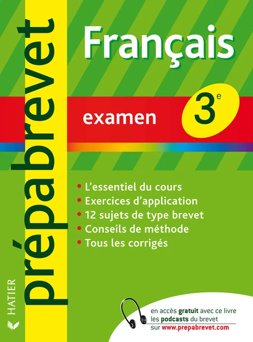 Prépabrevet Examen - Français 3e - Bénédicte Bonnet - Hatier