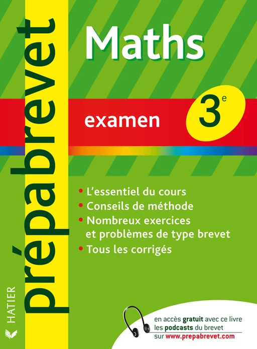 Prépabrevet Examen - Maths 3e - Michel Goutodier - Hatier