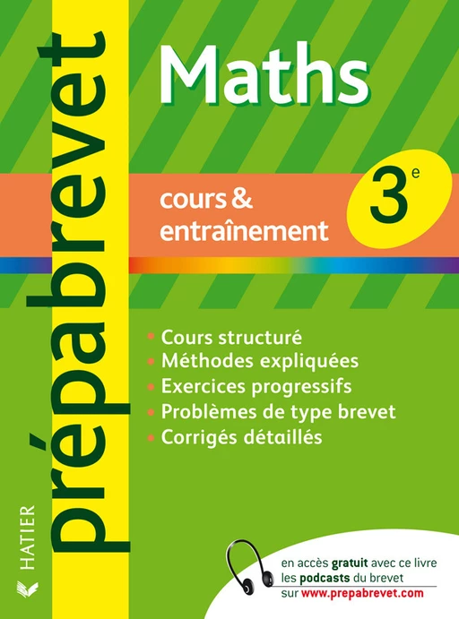 Prépabrevet Cours & Entraînement, Maths 3e - Josep Cesaro, Jean-Pierre Gerbal, René Veillet, C.M. Chiocca, Noël Laverny, Catherine Schuwer - Hatier