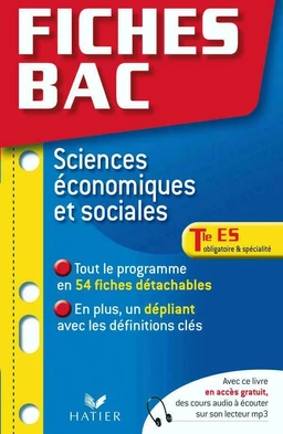 Fiches Bac Sciences Economiques et Sociales Tle ES, Obligatoire et Spécialité