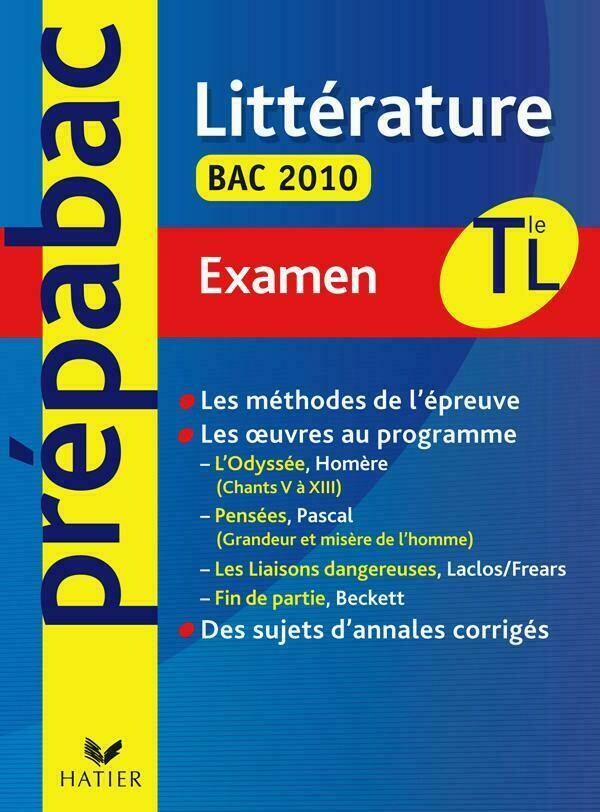 Prépabac Examen Littérature Tle L Bac 2010 - Brigitte Wagneur Gavalda - Hatier
