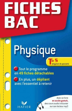 Fiches Bac Physique Tle S Obligatoire et Spécialité