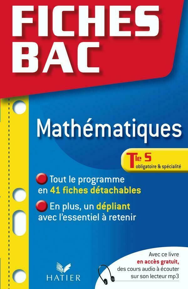 Fiches Bac Mathématiques Tle S Obligatoire Et Spécialité Jean Dominique Picchiottino Ean13 3566