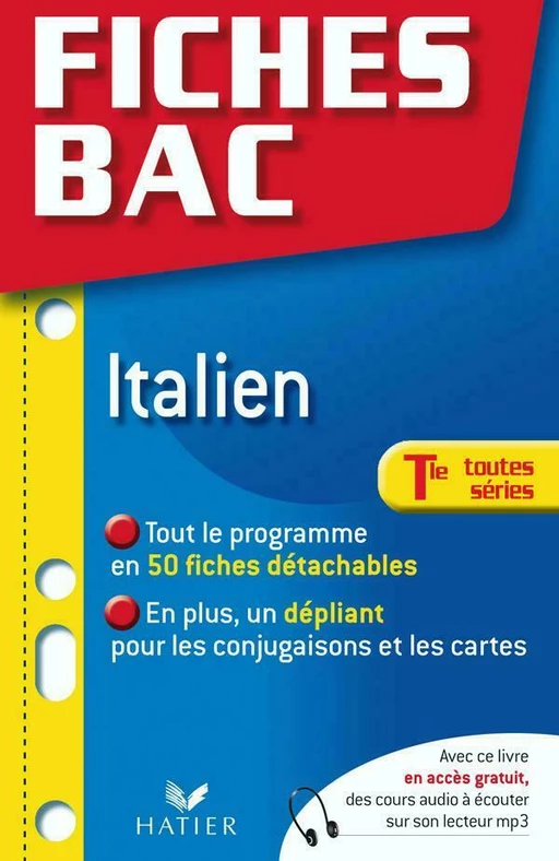 Fiches Bac Italien Tle toutes séries - Jacques Guesdon - Hatier