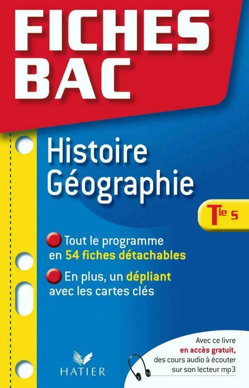 Fiches Bac Histoire-Géographie Tle S - Sophie Martin, Élisabeth Brisson - Hatier