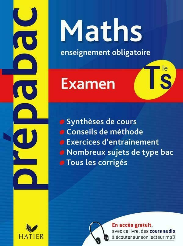 Prépabac examen Mathématiques Tle S enseignement obligatoire - René Merckhoffer - Hatier