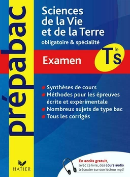 Prépabac examen Sciences de la Vie et de la Terre Tle S obligatoire et spécialité