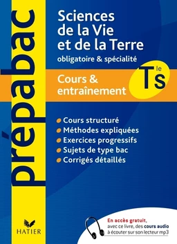 Prépabac cours & entraînement Sciences de la Vie et de la Terre Tle S obligatoire et spécialité