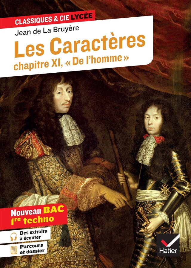 Les Caractères, Livre XI (Bac 2023, 1re techno) -  La Bruyère, Alain Couprie - Hatier