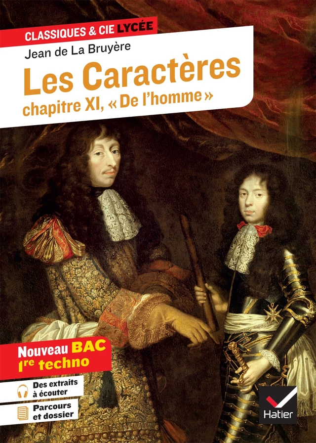 Les Caractères, Livre 11 (oeuvre au programme Bac 2025, 1re techno) -  La Bruyère, Alain Couprie - Hatier