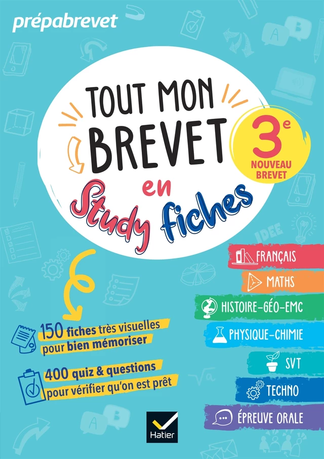 Tout mon brevet 2025 en studyfiches - 3e (toutes les matières) - Sophie André, Sandrine Aussourd, Pascal Bihouée, Sylvie Dauvin, Guillaume d' Hoop, Marie-Anne Grinand, Florence Holstein, Sonia Quinton, Nicolas Nicaise - Hatier