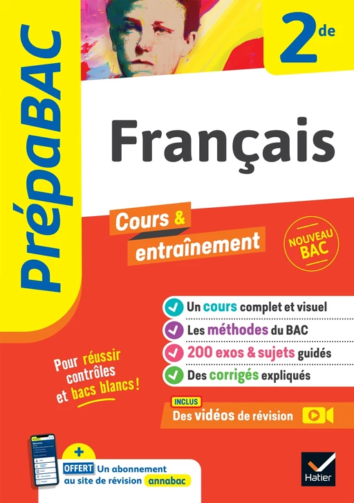 Prépabac - Français 2de - Séverine Charon, Bertrand Darbeau, Sandrine Girard, Agnès Marrière, Audrey Thoor - Hatier