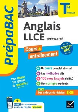 Prépabac Anglais LLCE Tle générale (spécialité) - Bac 2025