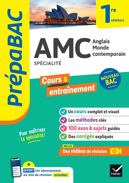 Prépabac - AMC (Anglais monde contemporain) 1re générale (spécialité) - manuel numérique - Christine Bitaillou, Aline Charles, Anne-Cécile Couturier, Isabelle Kherbouche, Jean-Marck Molignier - Hatier