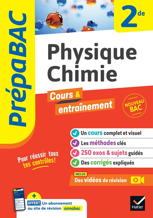 Prépabac Physique-chimie 2de - Nathalie Benguigui, Patrice Brossard, Jacques Royer - Hatier