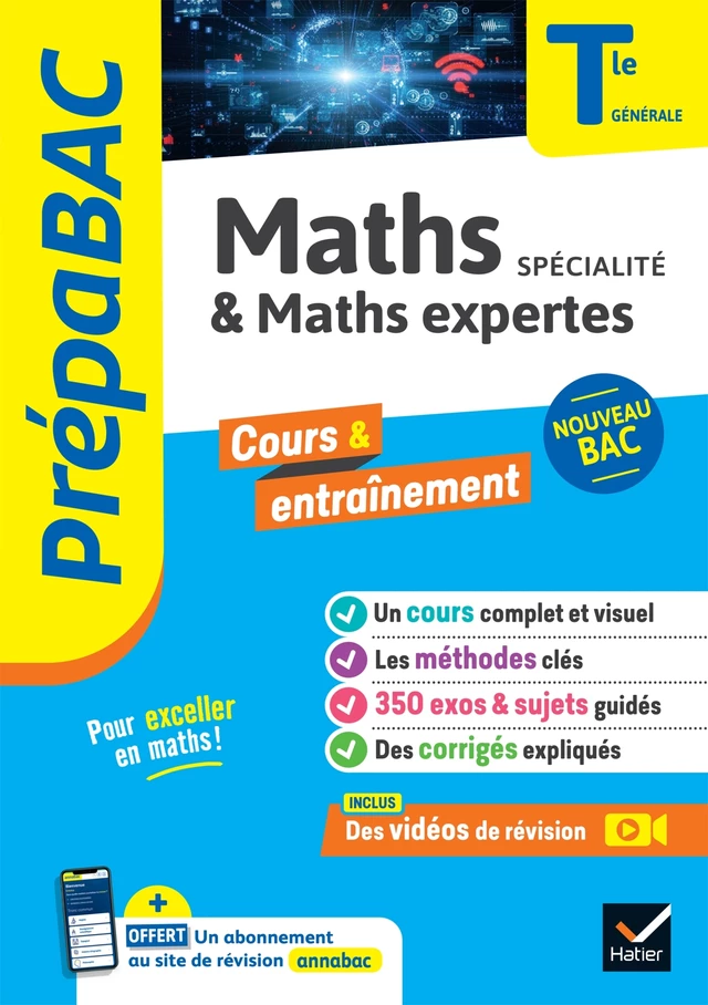 Prépabac - Maths (spécialité) & Maths expertes (option) Tle générale - Bac 2025 - Michel Abadie, Jacques Delfaud, Annick Meyer, Jean-Dominique Picchiottino, Martine Salmon, Sophie Touzet - Hatier