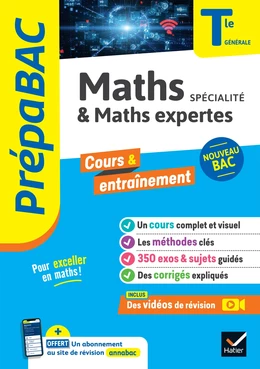 Prépabac Maths (spécialité) & Maths expertes (option) Tle générale - Bac 2025