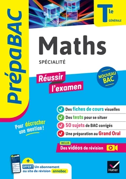 Maths Tle générale (spécialité) - Prépabac Réussir l'examen - Bac 2025