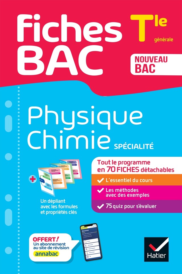 Fiches bac Physique-Chimie Tle (spécialité) - Bac 2024 - Nathalie Benguigui, Patrice Brossard, Joël Carrasco, Gaëlle Cormerais, Éric Langlois, Jacques Royer - Hatier
